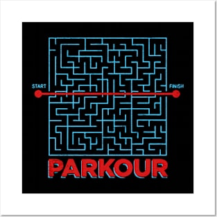 parkour maze shortcut Posters and Art